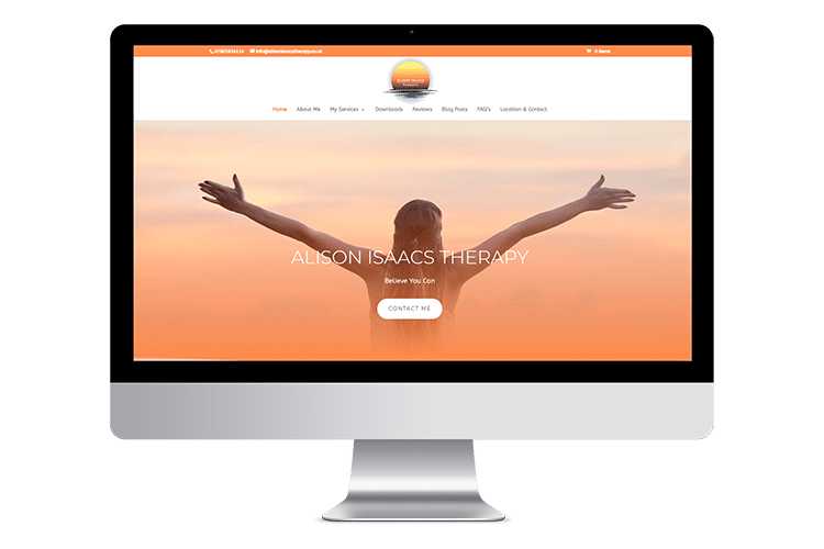 Alison Isaacs Therapy website