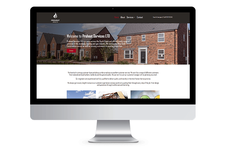 Pro Heat Services website